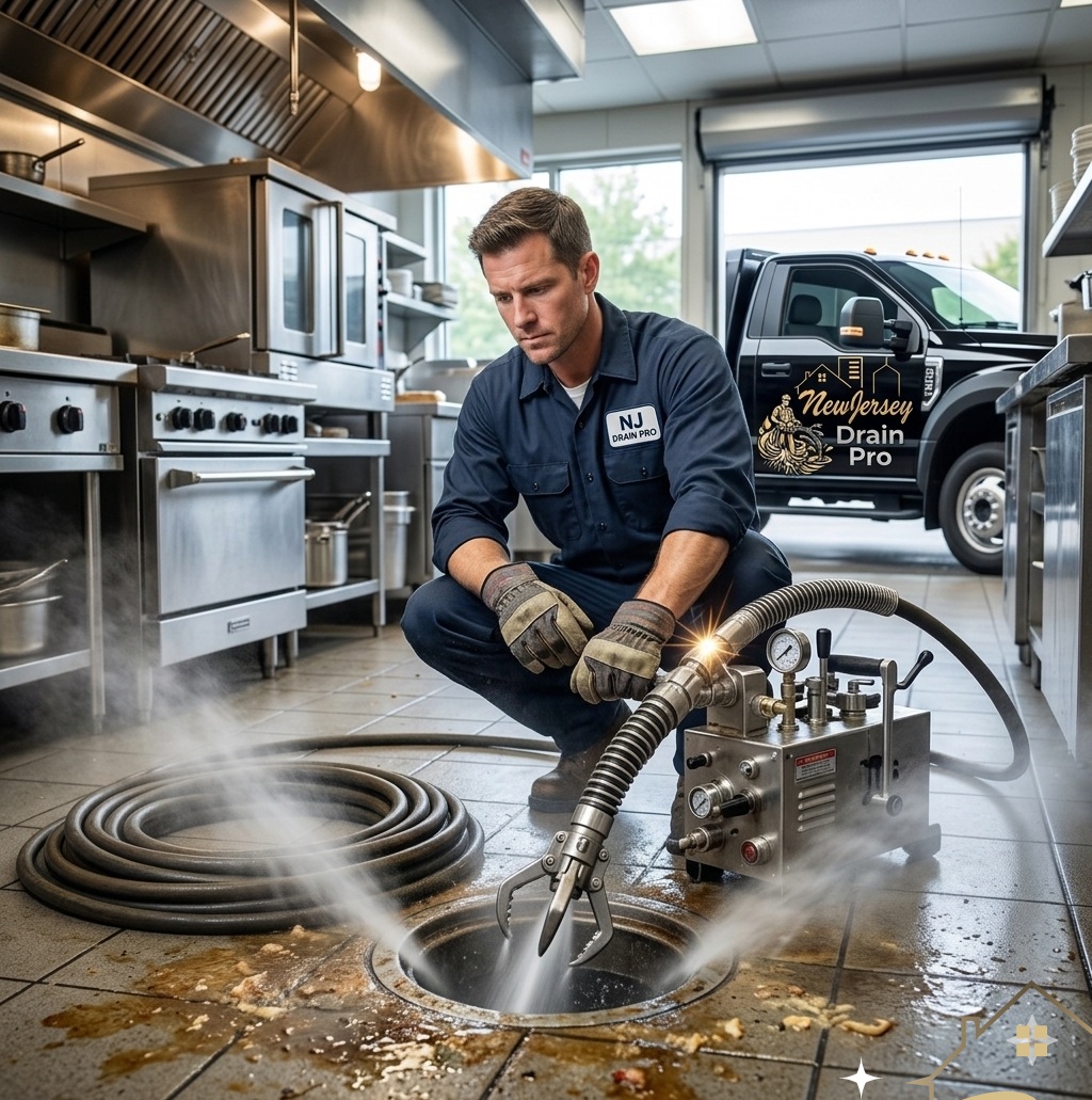 Heavy-duty grease line cleaning and hydro-jetting for commercial and residential kitchens